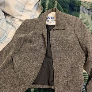 Style & Co. Charcoal Textured Blazer